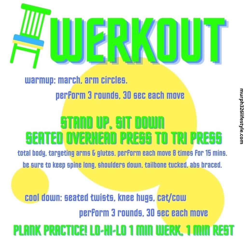 murph326lifestyle.com total body chair workout